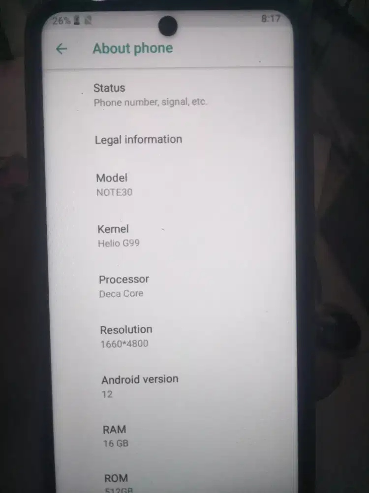 Hp welkom ram12,526 mulus normal semua type C,