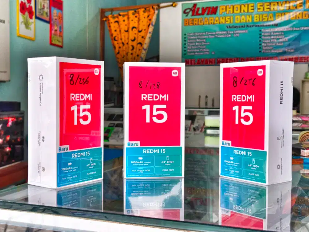 REDMI 15 8/256 NEW SEGEL PROMO TERMURAH
