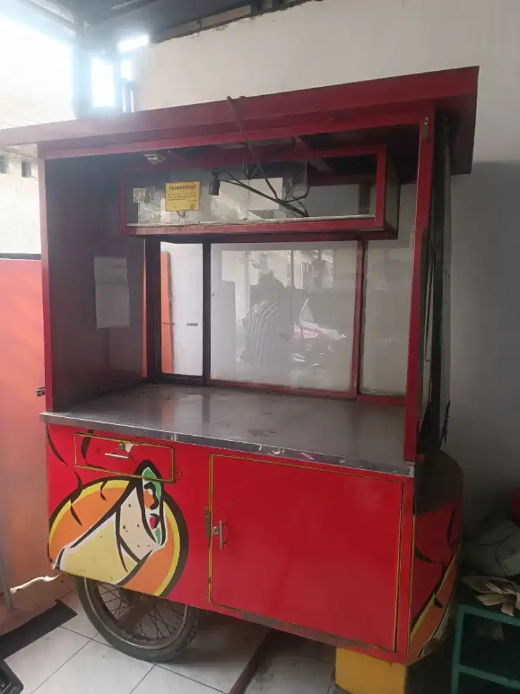 Jual Rugi Gerobak Kebab gratis kompor