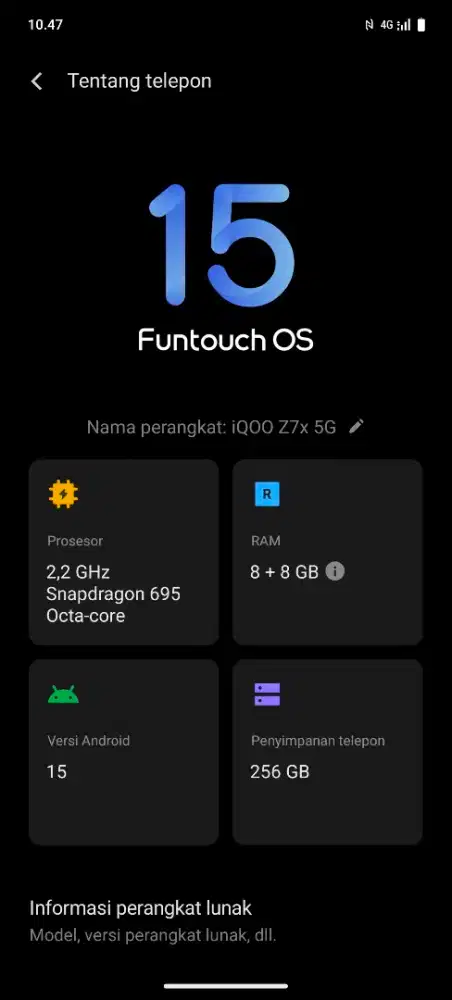 IQoo z7x 5g 8+8/256