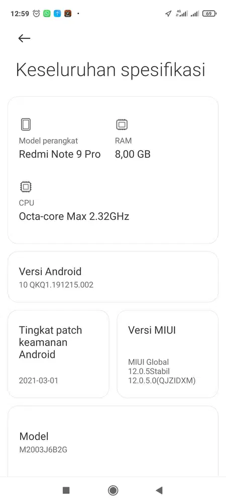 Redmi note 9 pro 8/128