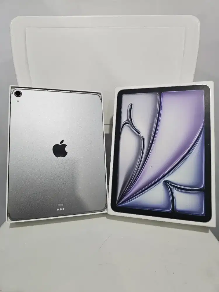 Ipad air 7 m3 128gb celluler ibox cc 4x like new fulset grs sep 2026