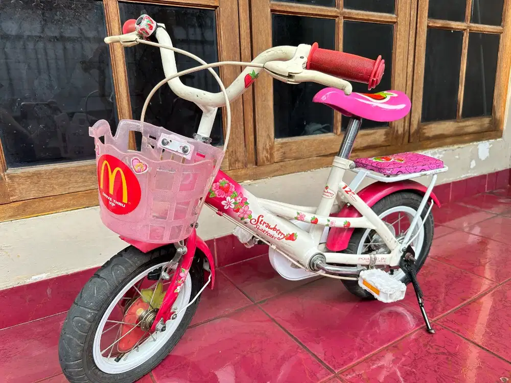 Sepeda Wim Cycle Bekas 12 Strawberry Edition