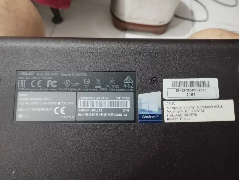 Laptop asus A407m