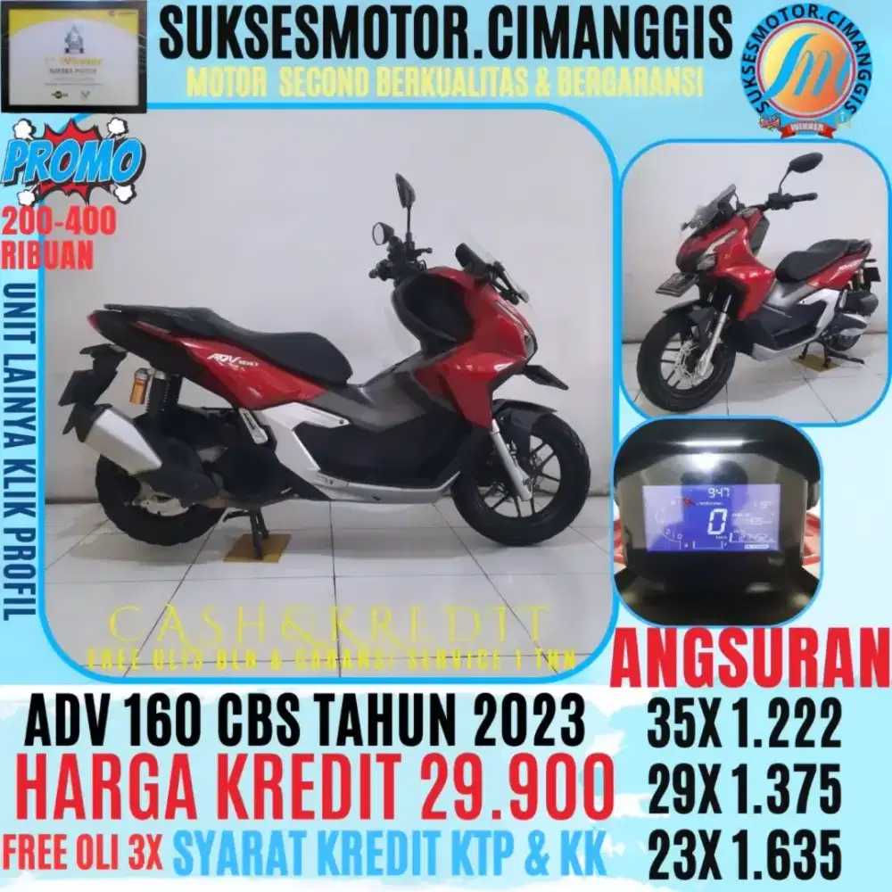 ADV 160 CBS PROMOTERMURAH CASH/KREDIT BERGARANSI