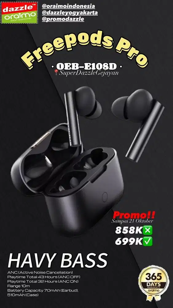 TWS Oraimo OEB-E108D