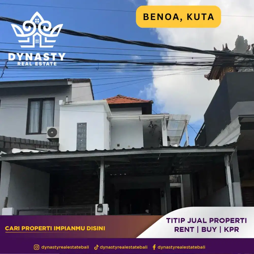Rumah minimalis 2 lantai di benoa lokasi strategis