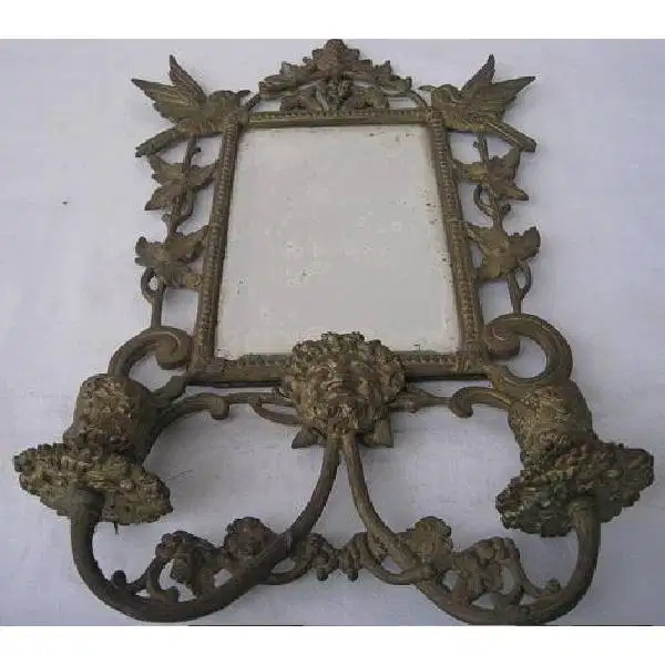 Vintage antik tempat lilin di kombinasi kaca rias Eropa Art Deco