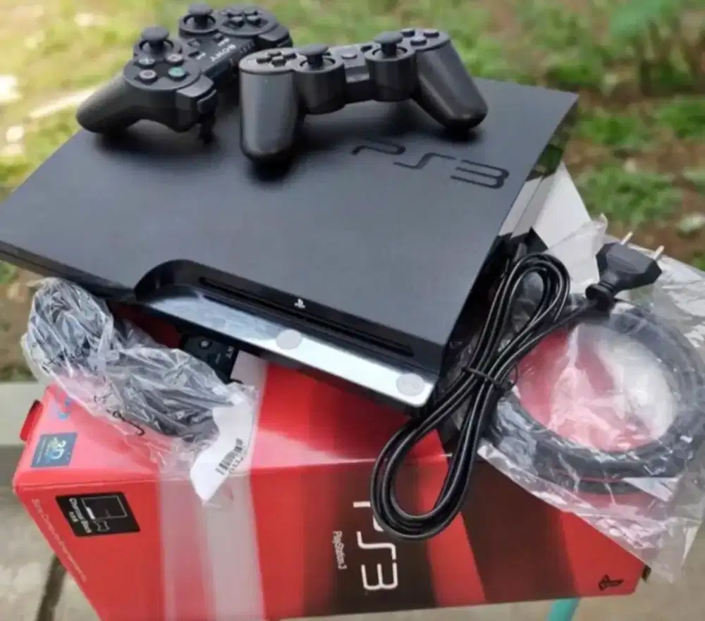 PS3 Slim 500Gb Full Game (60 Game) Mulus Lengkap Kondisi Prima