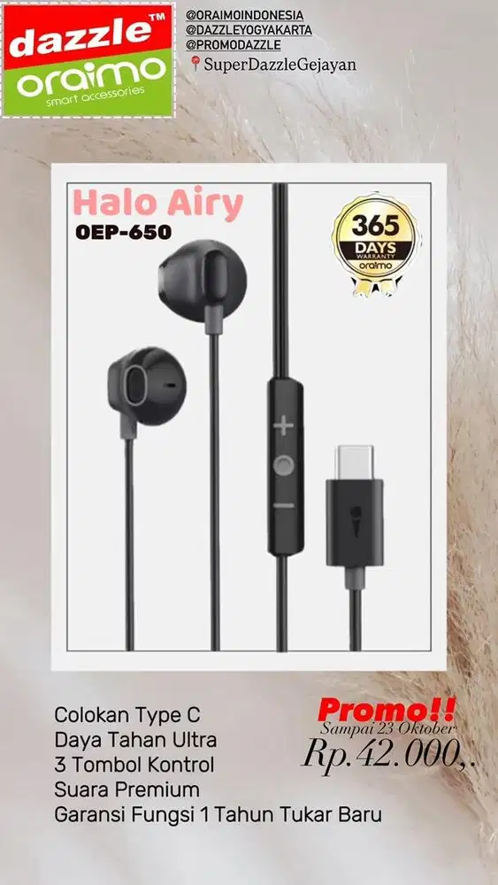 Headset Oraimo OEP-650