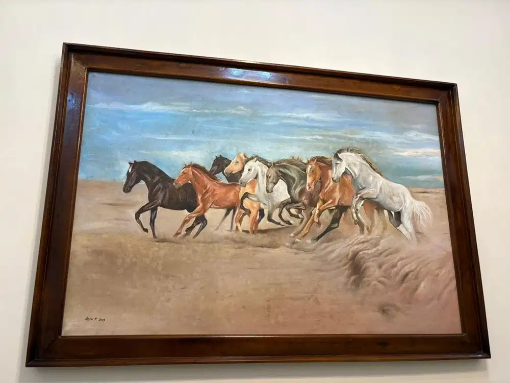 Dijual Lukisan kuda berlari