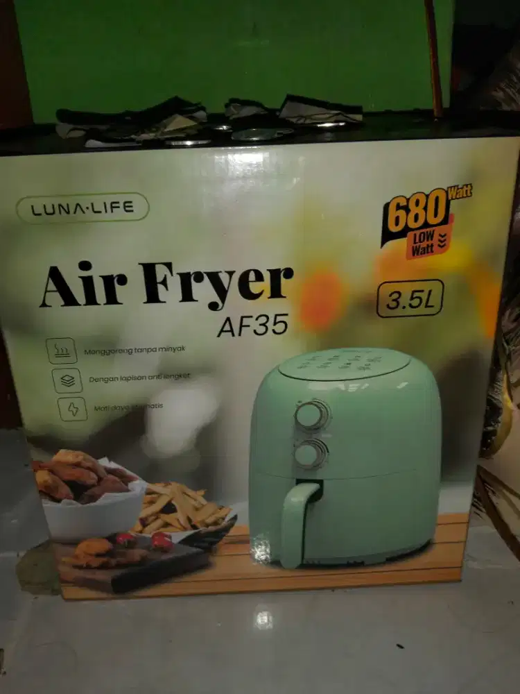 Jual air fryer belom buka segel