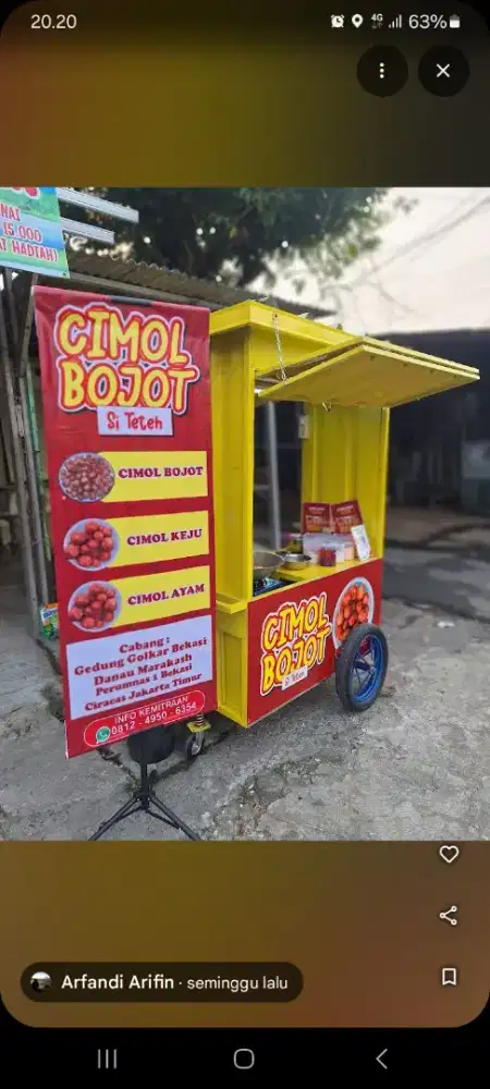 Jual / take over frenschise Cimol bojot siteteh