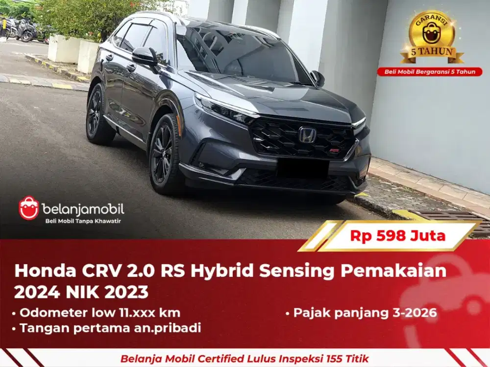 [ GARANSI 5TH ] Honda CR-V CR V CRV RS Hybrid HEV Sensing 2023 2024