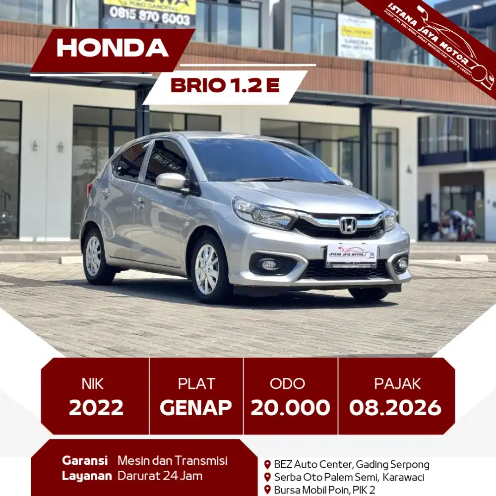 [TDP 10JT] HONDA BRIO 1.2 E AT 2022