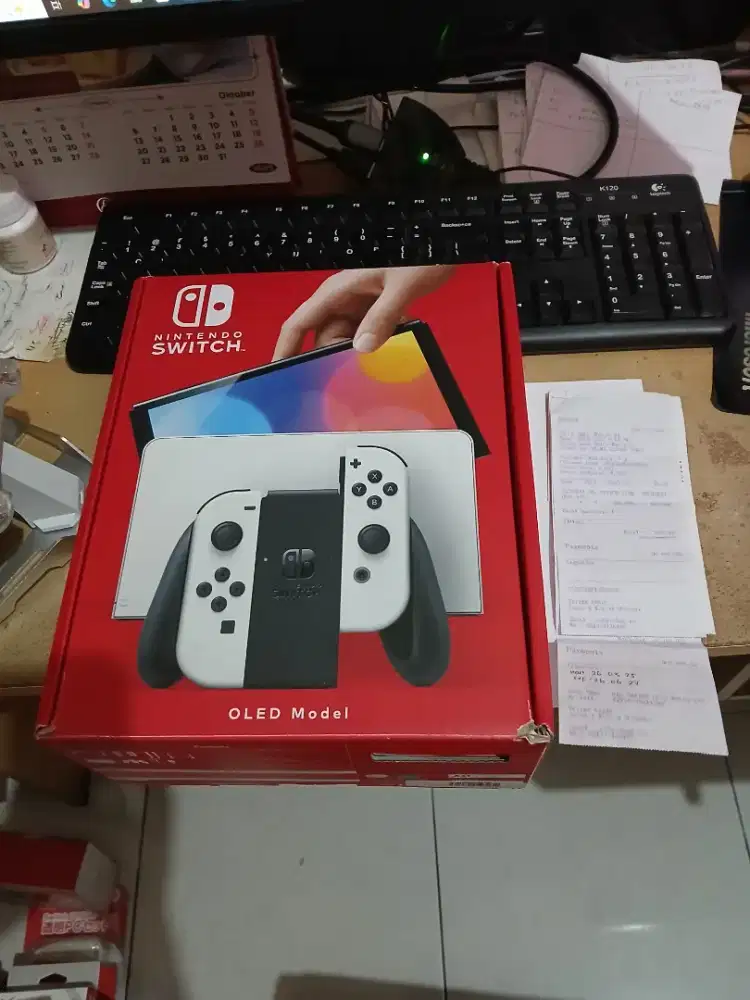 nintendo switch oled ofw grnsi 2 tahun