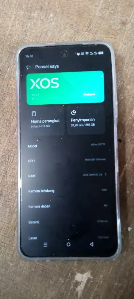 HP ANDROID INFINIX HOT 60i