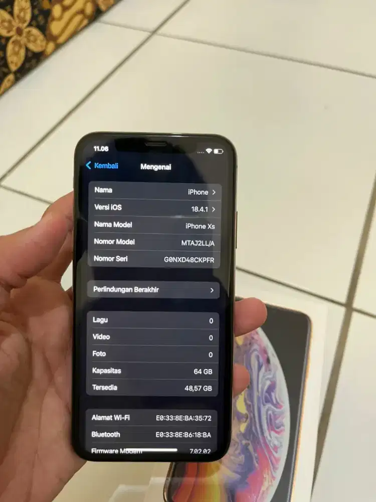 Jual hp iphone fullset like new