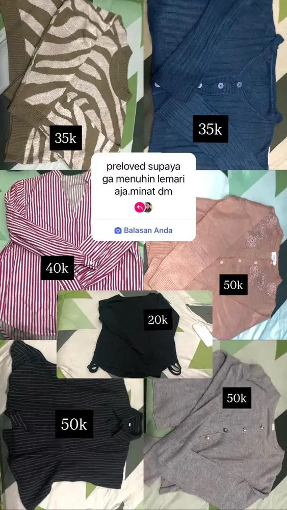 Preloved baju perempuan
