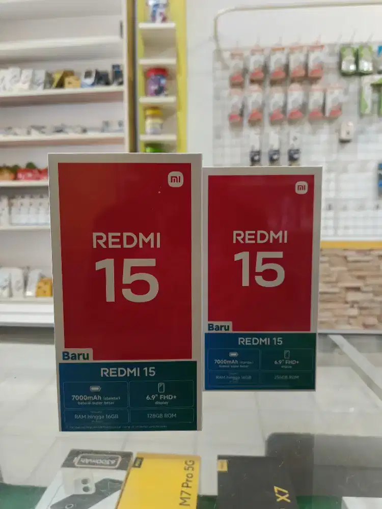 Redmi 15 8/128 Promo+Bonus cash & kredit Garansi Resmi