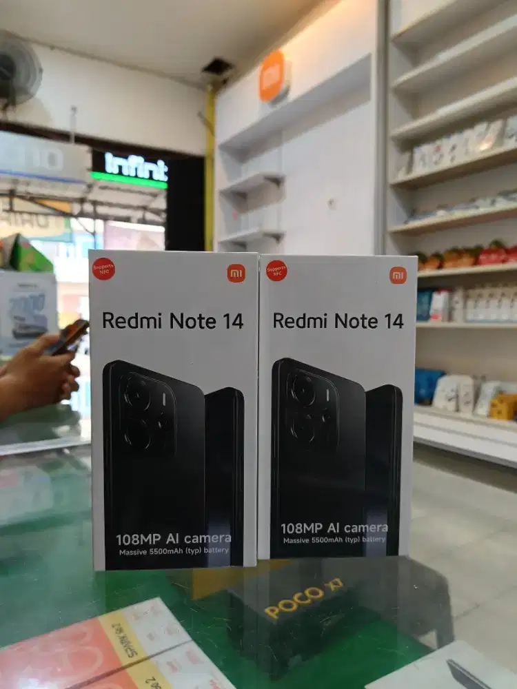 Rwdmi Note 14 8/128 Promo+Bonus cash & kredit Garansi Resmi