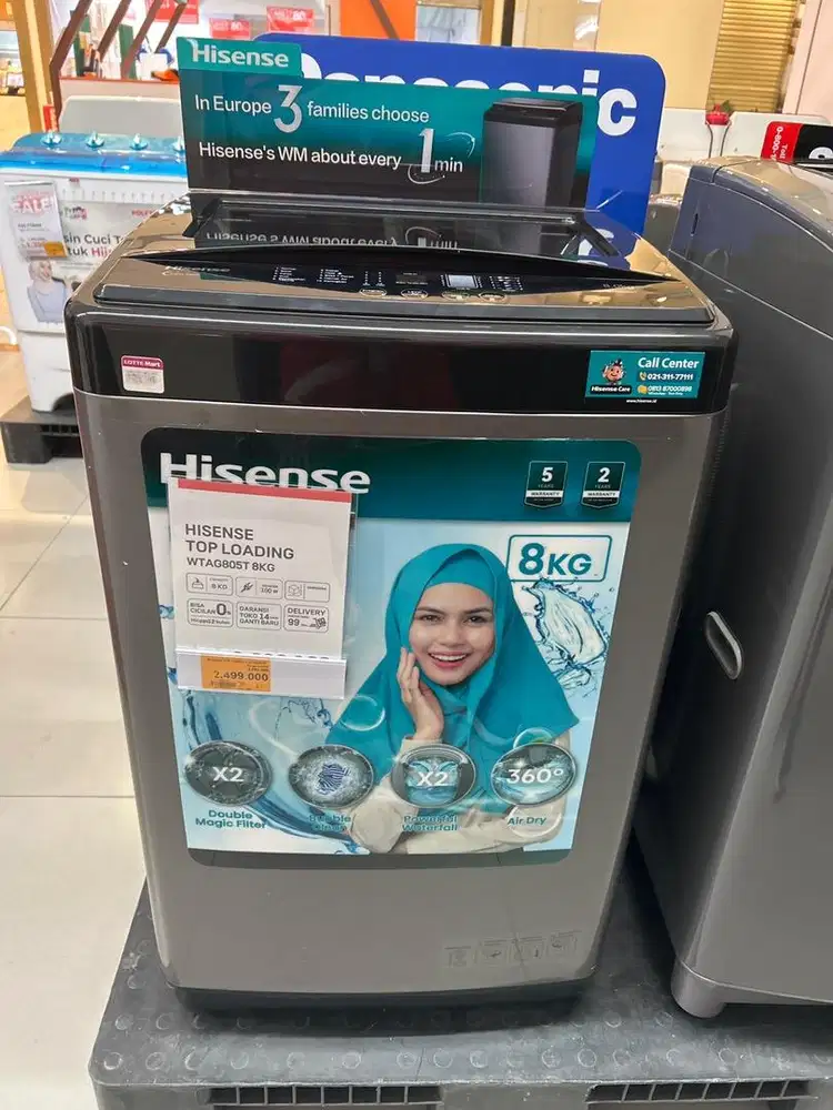 Hisense TOPLOAD wtag805T kredit Dp 0rp