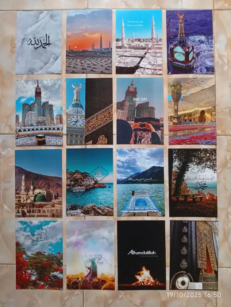 2 Bingkai Foto Minimalis Size A4 Gratis 4 Poster A5 Tema Islam