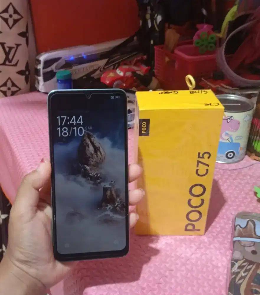 Poco c75 NFC ram 6+6/128 fullset ori mulus!.