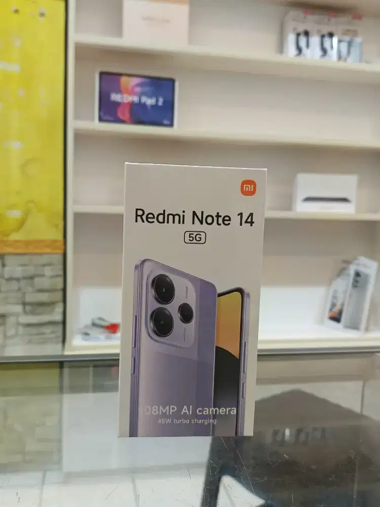 Redmi Note 14 5G 8/256 Promo+Bonus cash & kredit Garansi Resmi