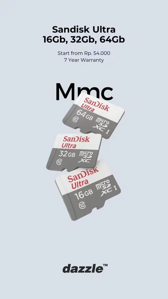 MICROSD SANDISK ULTRA SERIES GARANSI 7 TAHUN