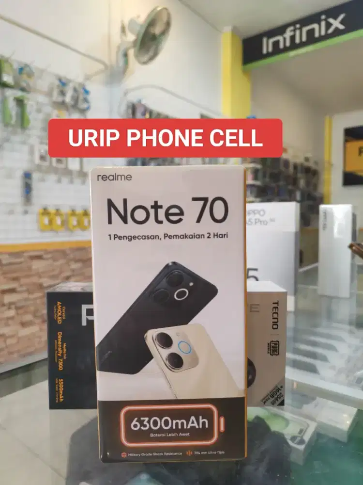REALME NOTE  70 4/128 promo+bonus cash & credit garansi Resmi