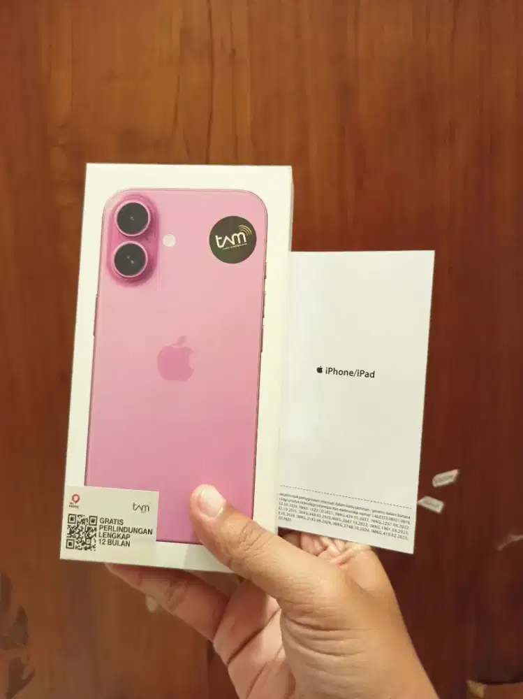 iphone 16 128 pink new segel garansi resmi