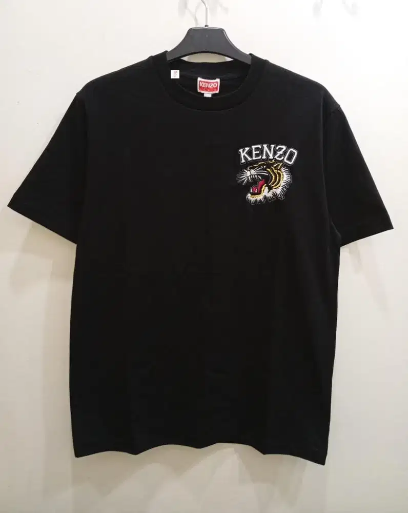 KENZO SMALL LOGO TIGER TSHIRT BLACK
