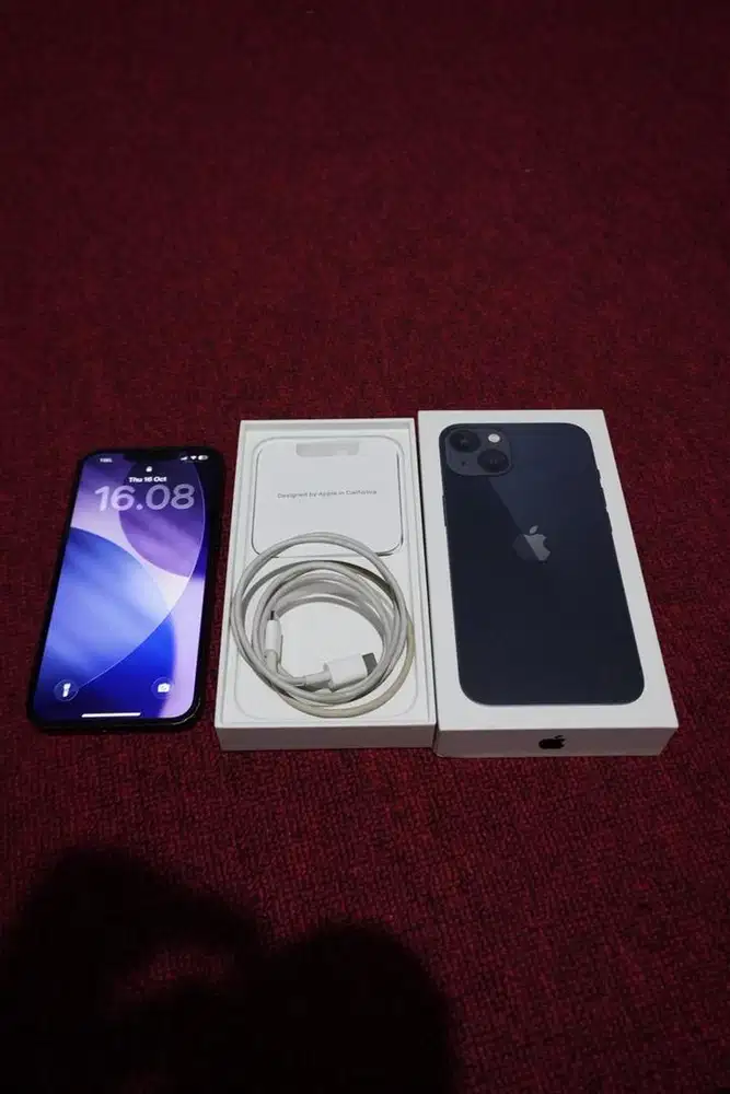 Apple IPhone 13 256GB Midnight Black ex iBox Fullset (Video Tersedia)