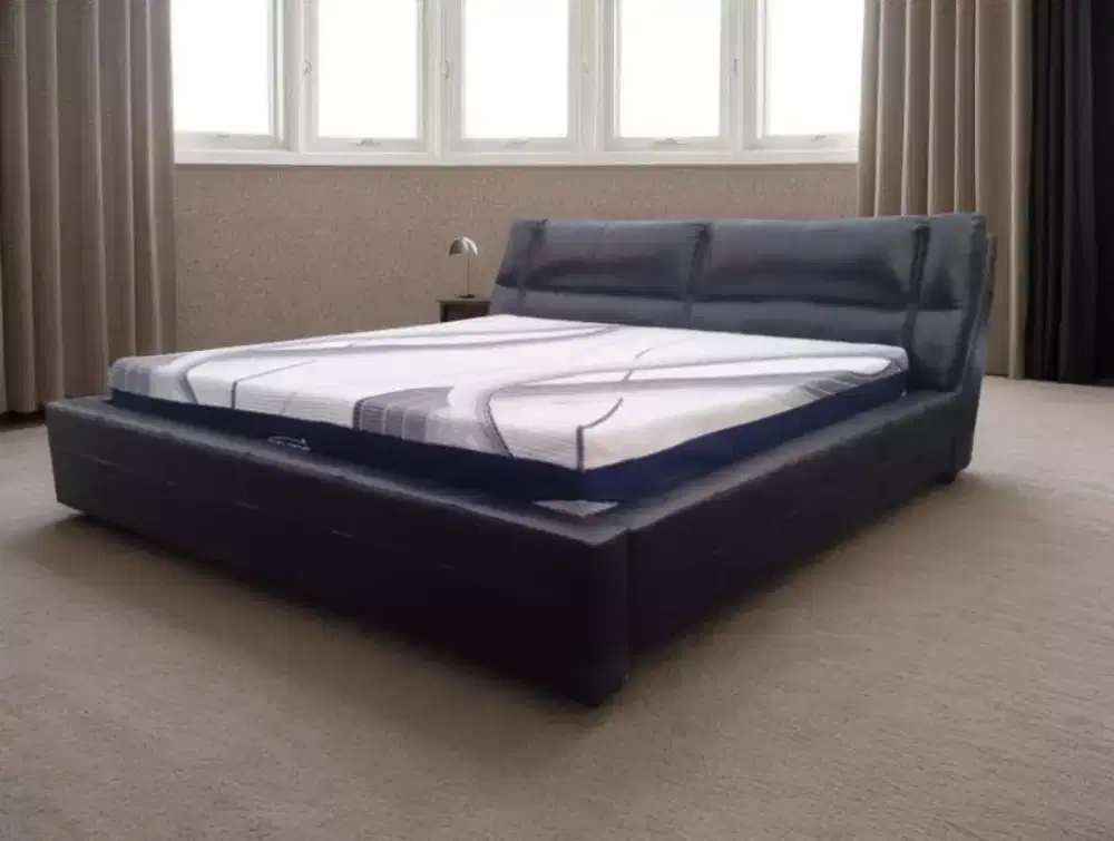 Therapedic Agility X set Bedframe Kulit mewah Cellini uk 200 like new