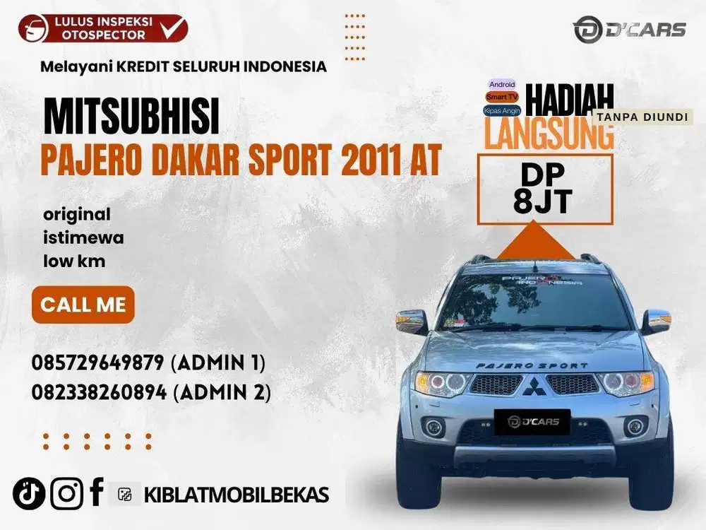 MITSUBISHI PAJERO SPORT DAKAR 4x2 2011 MATIC ISTIMEWA ORIGINAL LOW KM