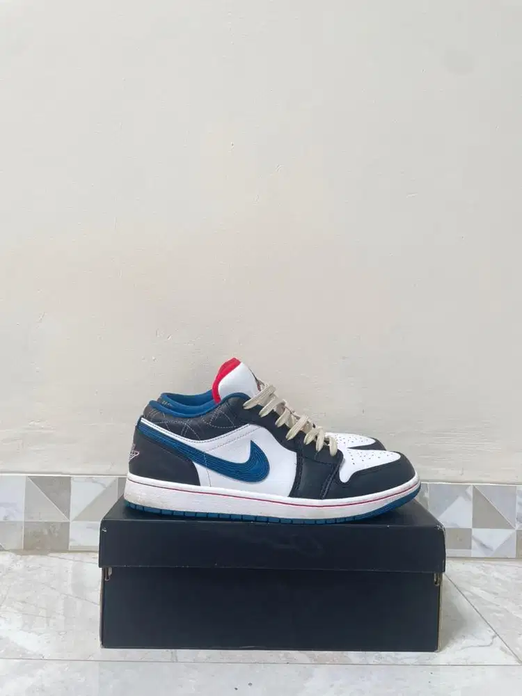 Air Jordan 1 Low Sashiko Industrial Blue (Authentic Depatu)