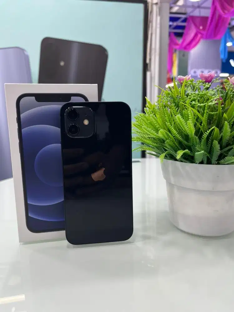 SECOND IPHONE 12 128GB WARNA BLACK HB 89%