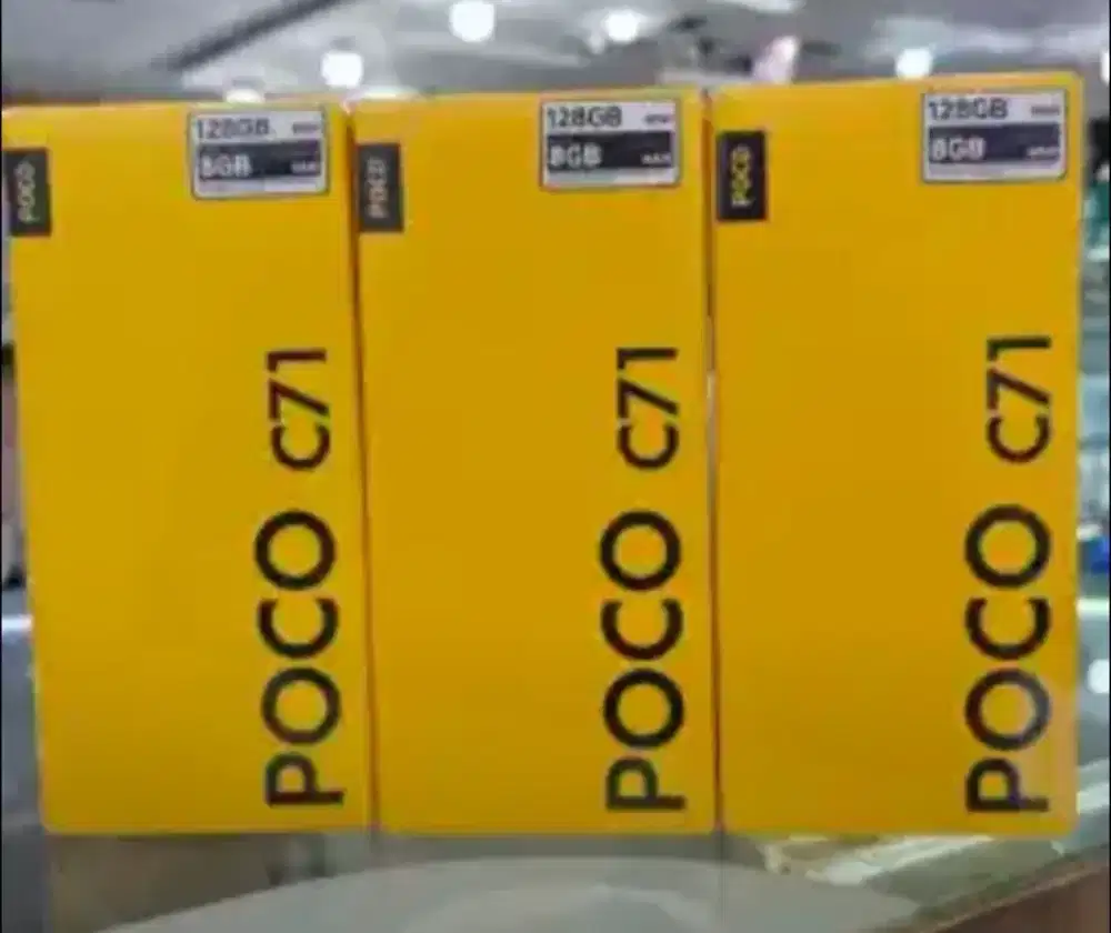 Poco c71 ram 4gb+4gb/128gb baru segel garansi resmi bisa tukar tambah