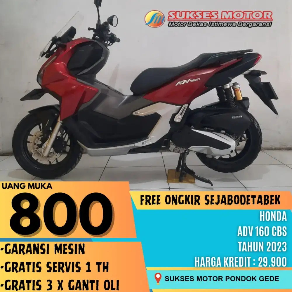 HONDA ADV 160 CBS TAHUN 2023 FREE SERVIS 1 TAHUN