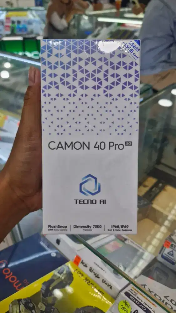 Tecno camon 40 pro 5G ram 8gb+8gb/256gb baru segel garansi resmi