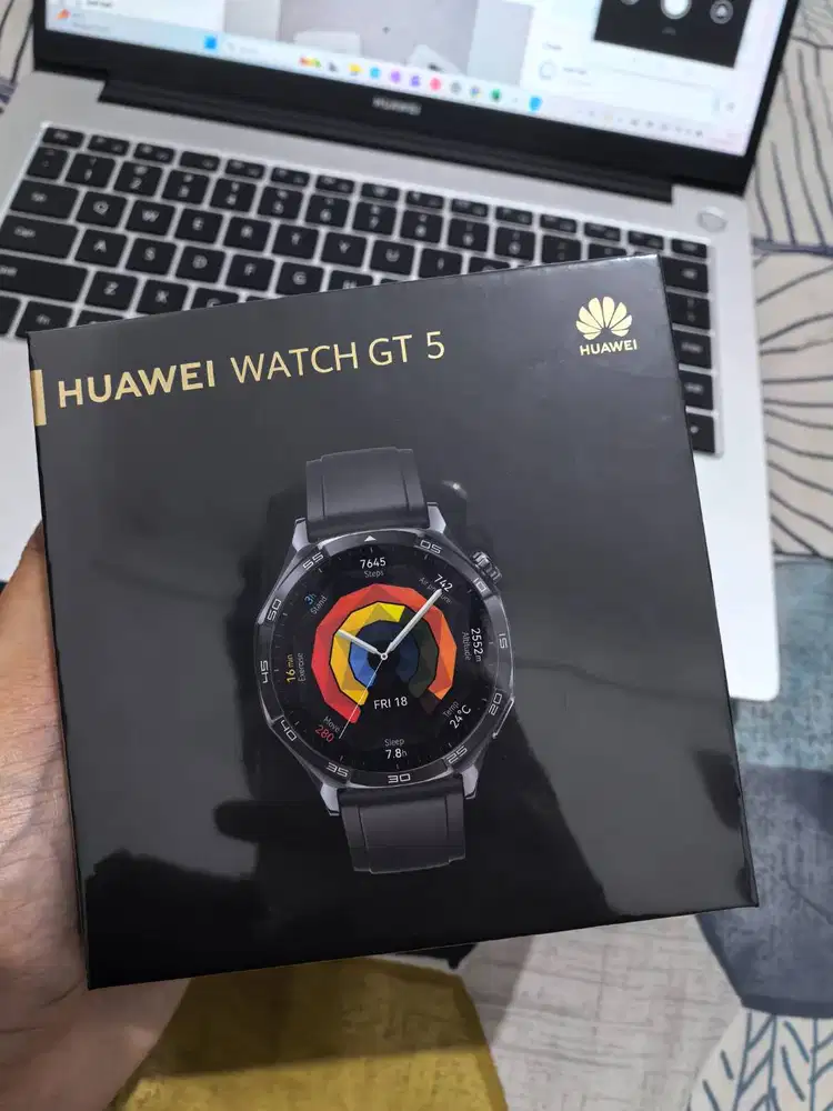 Huawei Watch GT 5 46mm Black (Segel, Bonus Pembelian Pura 80 Pro)
