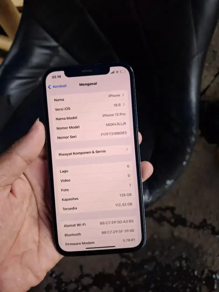 Iphone 12 pro 128 lengkap