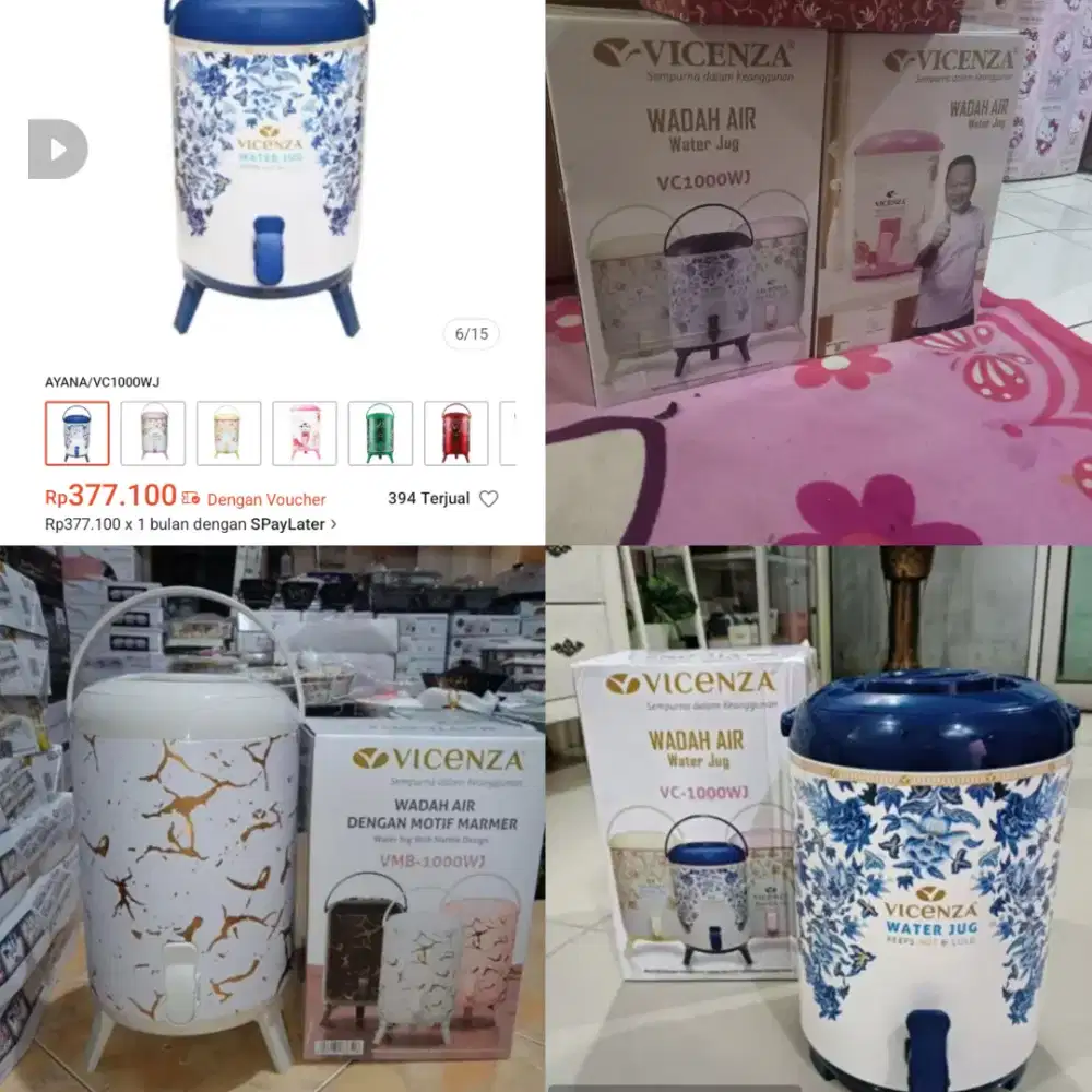 VICENZA WATERJUG UK 9.5 LITER