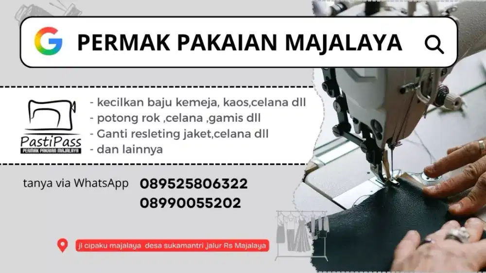 Loker Jahit untuk buka permak