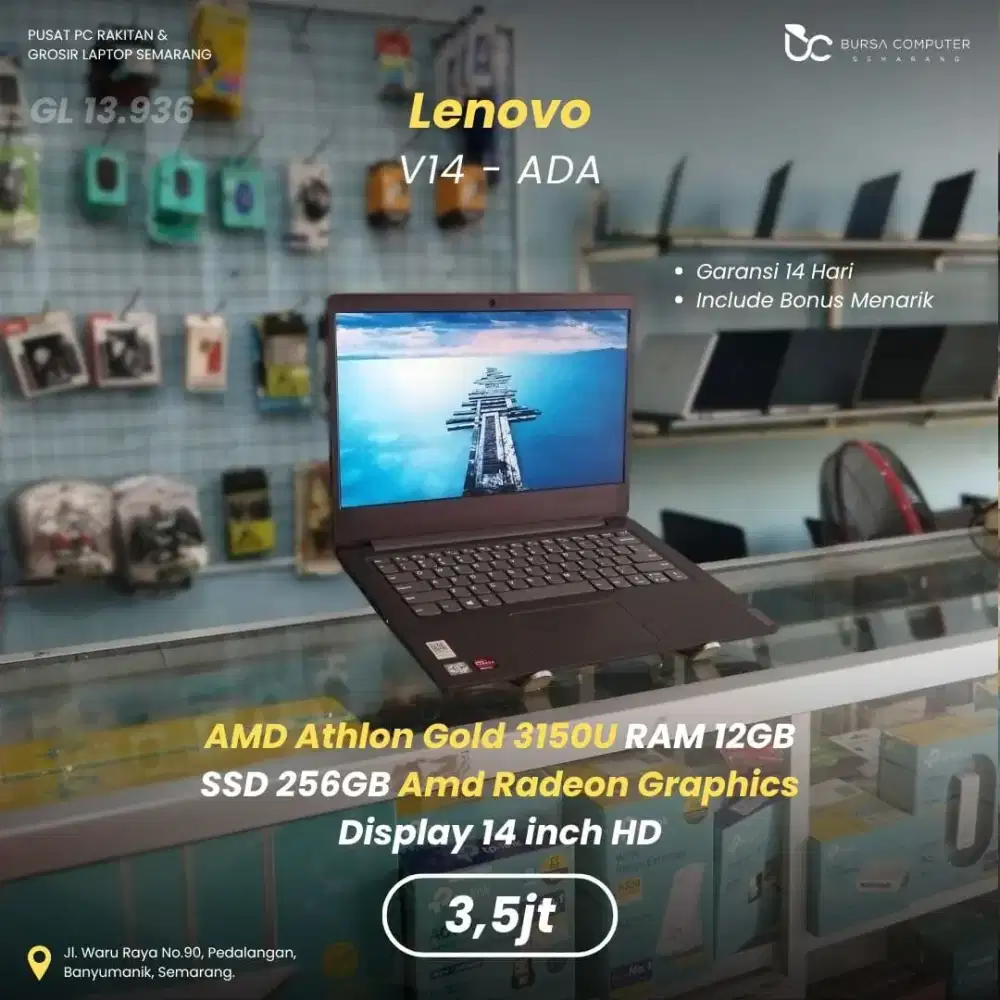 LENOVO V14-ADA | Athlon Gold 3150U 12GB 256GB