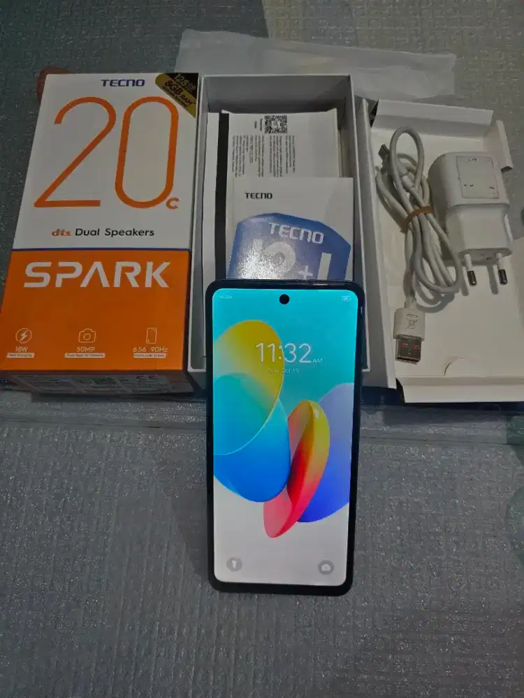 Tecno Spark 2C Grvity Black RAM 4+4 ROM 128GB