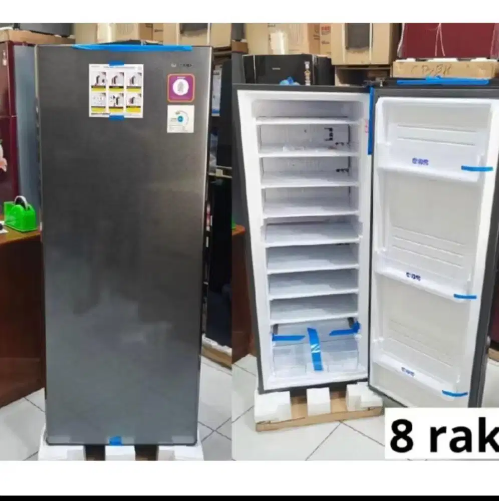 Di jual frezer merk sharp 8 rak