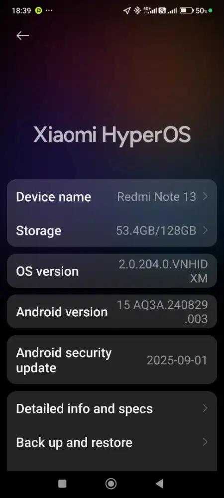 Redminote 13 ram 8/128