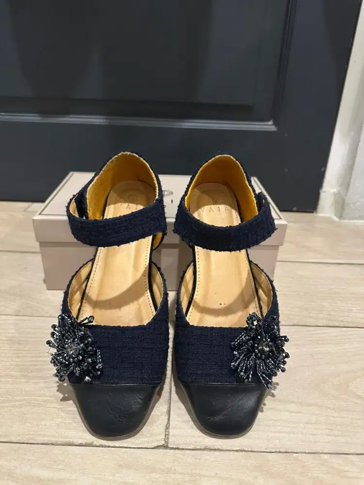 VAIA Sepatu Wanita Tweed Navy